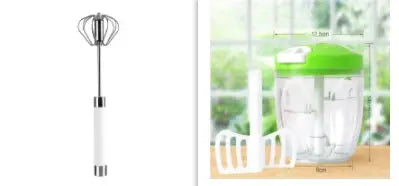 Semi-automatic Stainless Steel Egg Beater Hand Pressure - Smart Nest Gadgets