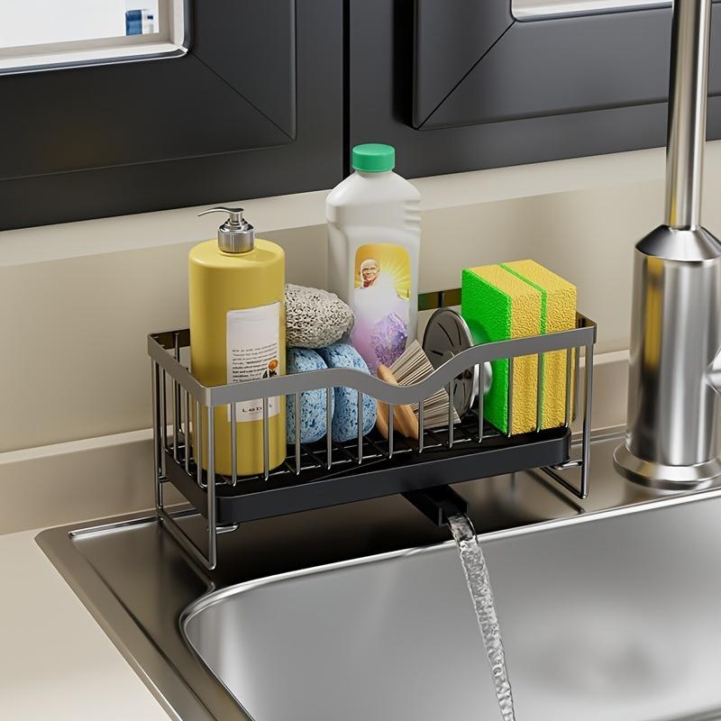 Kitchen Household Wall-mounted Multifunctional Multi-layer Carbon Steel Cleaning Supplies Rack,Please Note That This Product Is Shipped By Yourself For The Average Shipping Cost