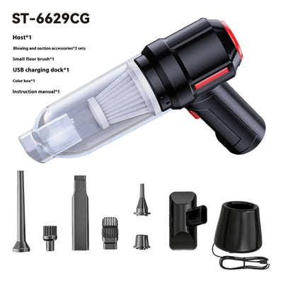 Car Wireless Charging Dual Use In Car And Home Handheld Vacuum Cleaner Smart Nest Gadgets