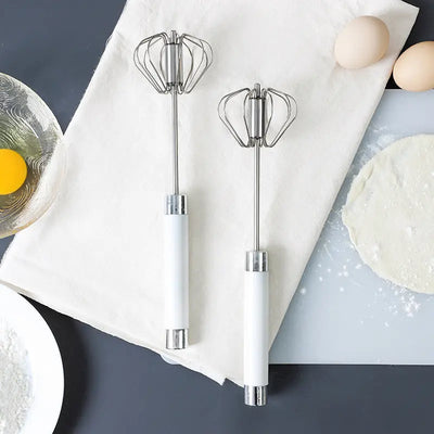 Semi-automatic Stainless Steel Egg Beater Hand Pressure - Smart Nest Gadgets