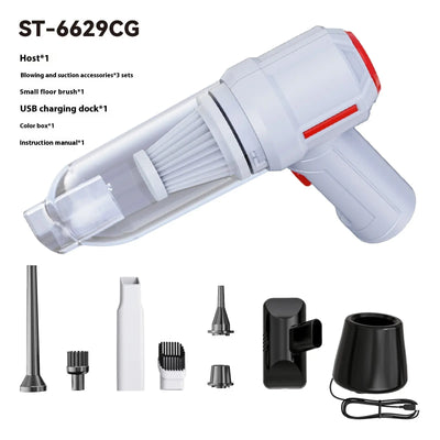 Car Wireless Charging Dual Use In Car And Home Handheld Vacuum Cleaner Smart Nest Gadgets