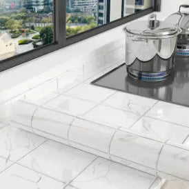 Marbling Thickened Self-adhesive Waterproof Anti-oilproof - Smart Nest Gadgets