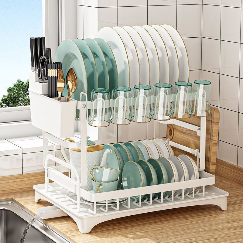 Kitchen Double Drain Rack