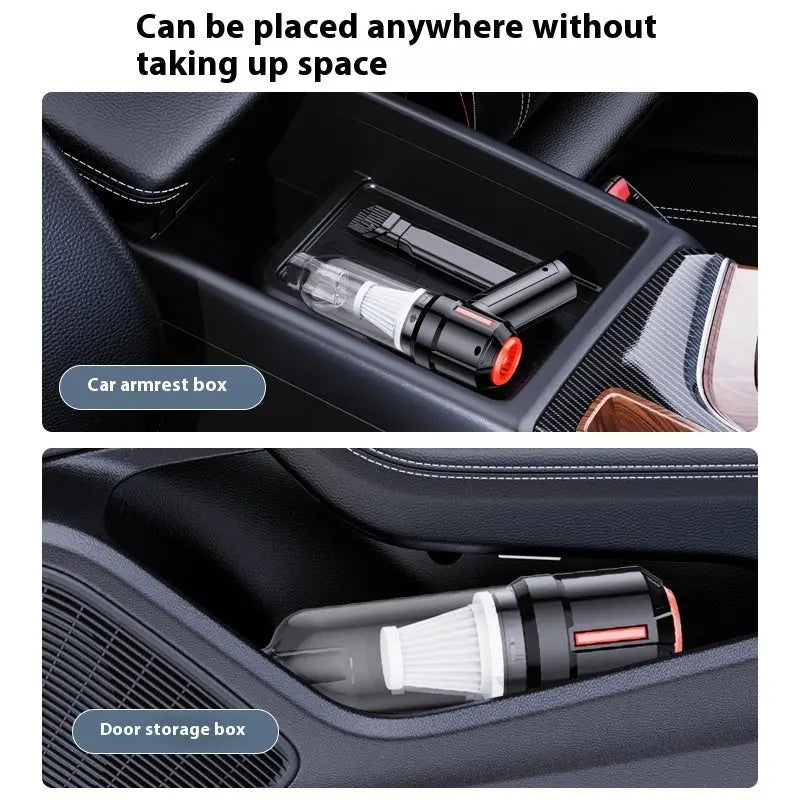 Car Wireless Charging Dual Use In Car And Home Handheld Vacuum Cleaner Smart Nest Gadgets