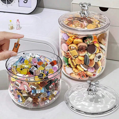 1PCS Storage Jars With Lids Sealed Food Storage Boxes Plastic Sealed Storage Jars Candy Storage Boxes Kitchen Storage Boxes