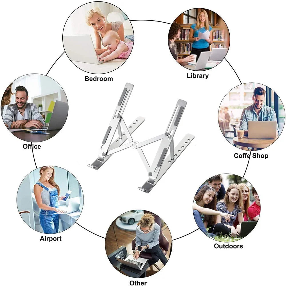 Laptop Stand Ergonomic Adjustable Stand AIDS Computer Cooling Performance Efficient Multi-angle Adjustment Tablet Available