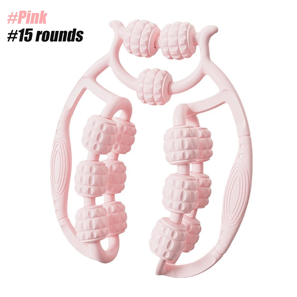 Leg Massager Multi-functional 12 Wheels Full-coverage Massage Roller for Arm Waist Leg Muscle Relaxation Manual Massage Machine