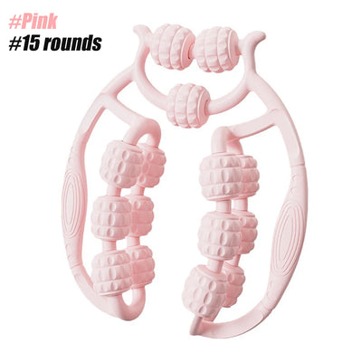 Leg Massager Multi-functional 12 Wheels Full-coverage Massage Roller for Arm Waist Leg Muscle Relaxation Manual Massage Machine