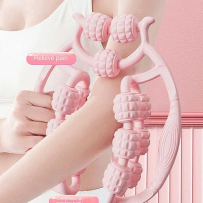 Leg Massager Multi-functional 12 Wheels Full-coverage Massage Roller for Arm Waist Leg Muscle Relaxation Manual Massage Machine