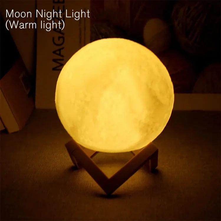Book Light LED Moon Light Galaxy Light, Moon Night Light - Smart Nest Gadgets