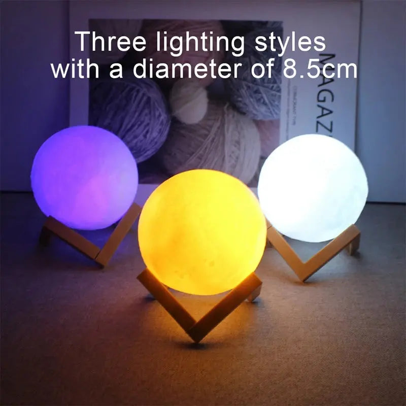Book Light LED Moon Light Galaxy Light, Moon Night Light - Smart Nest Gadgets