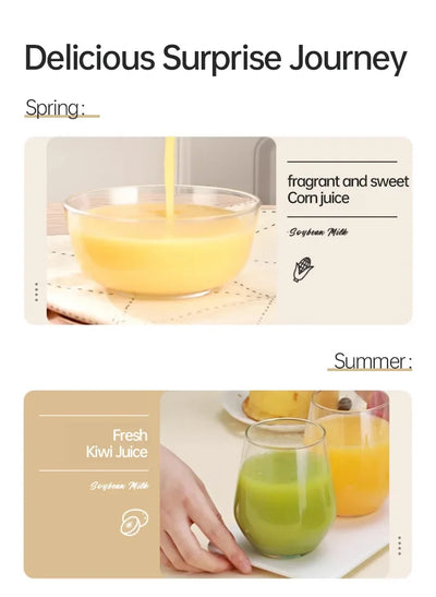 Soy Milk Machine Electric Juicer Blender Mixer Soybean Milk Maker Wall Breaking Machine 10-leaf Blade Breakfast Machine