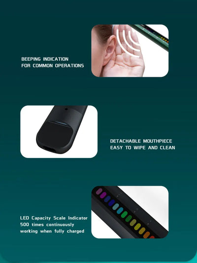 Smart Breathing Trainer, Breathing Exercise Device with Breath Monitor App to Strengthen Breathing Muscles