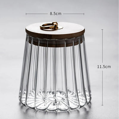 Food Container Glass Jar with Sealed Lid Storage Jar Grains Cookie Coffee Tea Candy Storage Bottle Jars Kitchen Storage Canister
