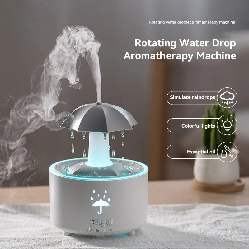 Rotate Umbrella Water Drop Air Humidifier  Colorful - Smart Nest Gadgets