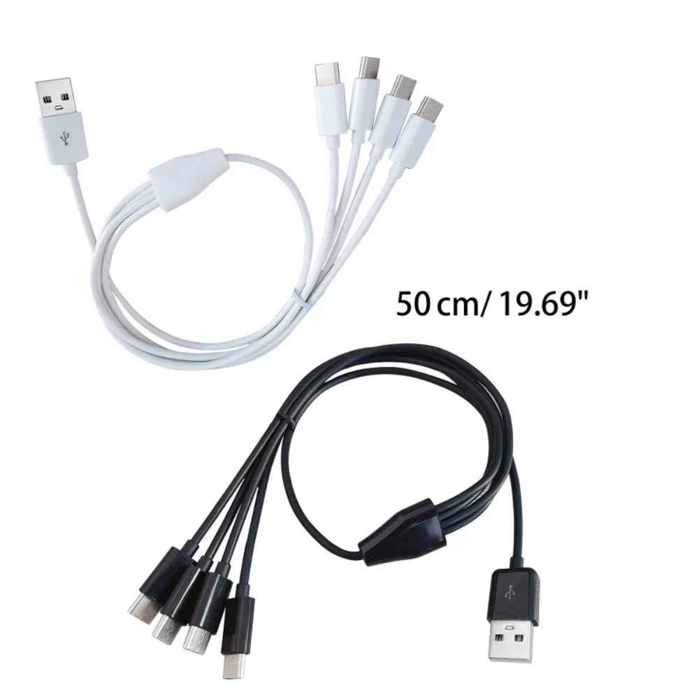 Charging Line One Drag Four Charging Cable Charger Cable Type C To 4 Type C Wire Power Supply Cord USB  To 4 Port Type C Cable