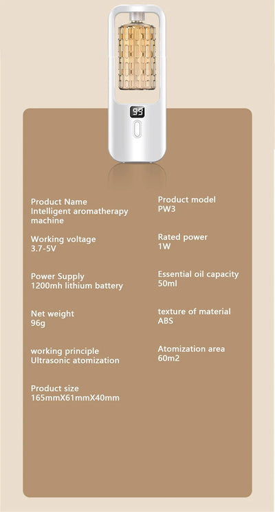 Aroma Diffuser Humidifier Fragrance Essential Oil Aromatherapy Machine Air Freshener Hotel Bedroom Toilet Bathroom Deodorization