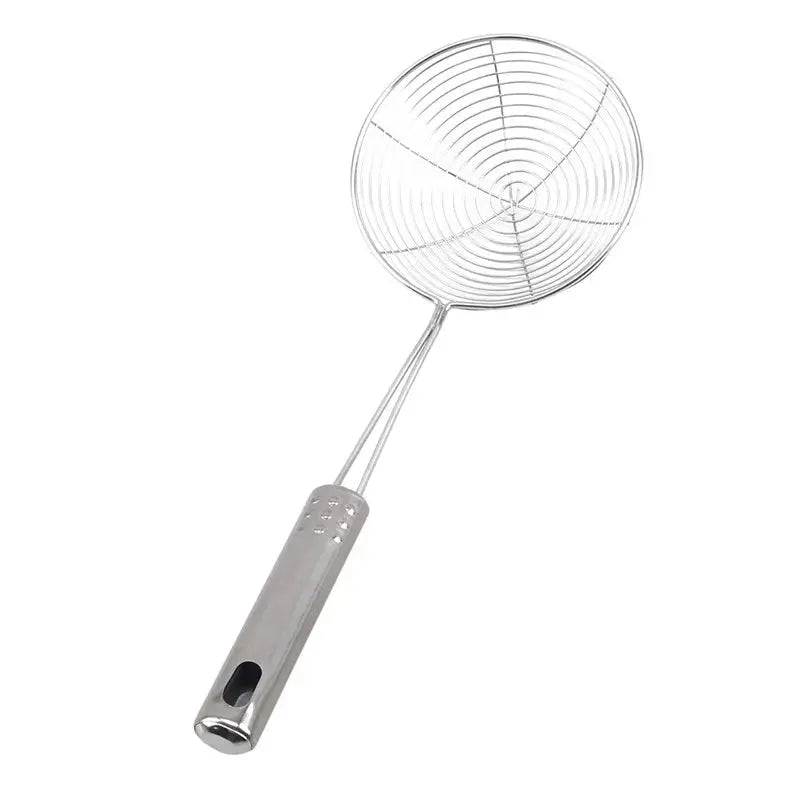 Stainless Steel Skimmer Solid Spider Strainer Ladle Stainless Steel Kitchen Utensil Tool French Fries Fish Frying Utensil Smart Nest Gadgets