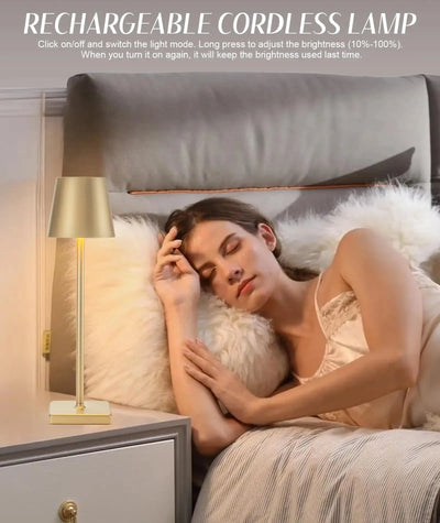 LED Desk Lamp Usb Rechargeable Table Lamp Bar Restaurant Ambiance Wireless Touch Lamps Waterproof Led Lights Bedroom Decor Light Smart Nest Gadgets