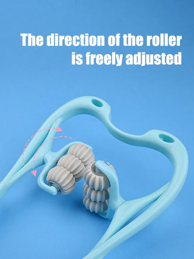 Six-Wheel Manual Cervical Massager for Neck Back Waist - Muscle Tension Relief And Relaxation Rolling Therapeutic Tool
