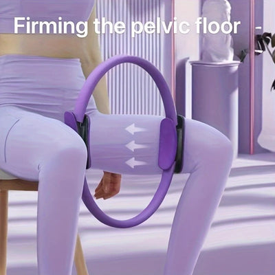 [Fitness Ring] Monochrome Fitness Ring | Yoga Pilates Ring for Home Exercise, Resistance Elastic Gym Workout, Body Stretch Ring