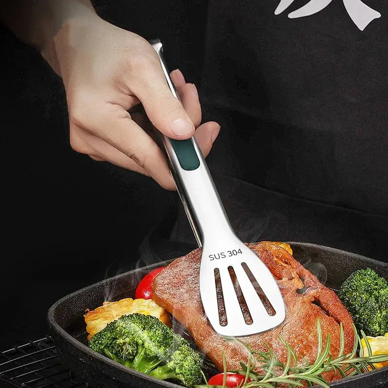 Stainless Steel Food Clip  Steel Food Tongs Meat Salad Bread Clip Barbecue Grill Buffet Clamp Cooking Tools Kitchen Accessories Smart Nest Gadgets