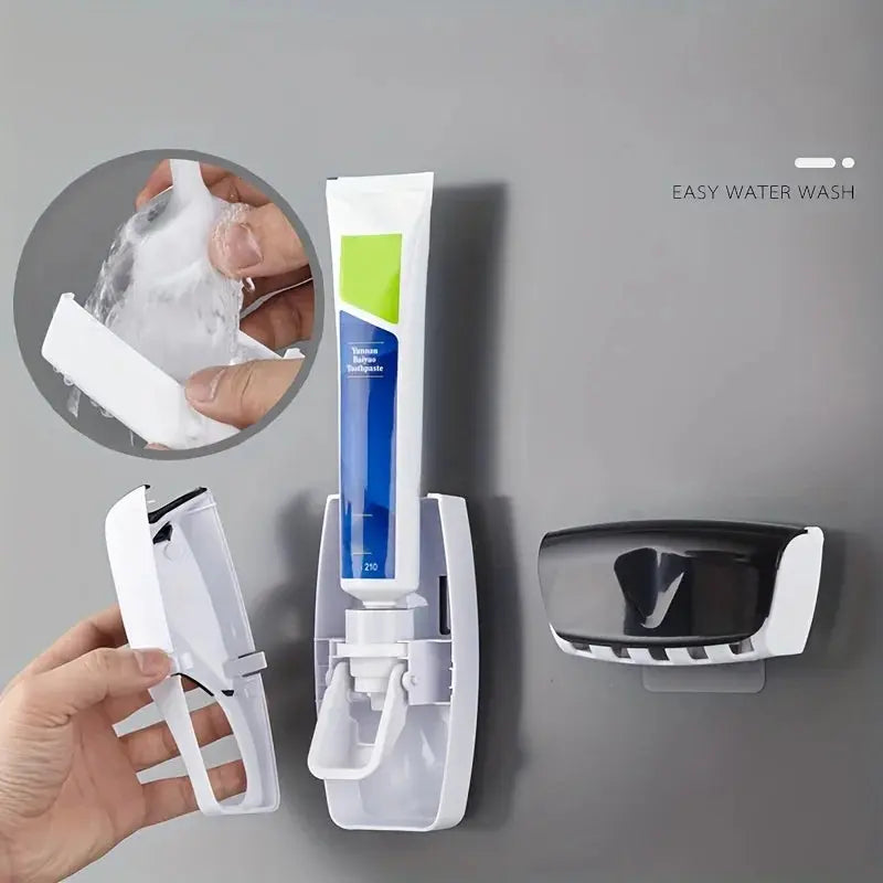 Wall-Mounted Toothbrush & Toothpaste Holder - Smart Nest Gadgets