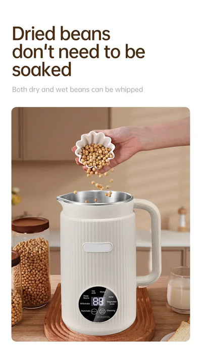 Soy Milk Machine Electric Juicer Blender Mixer Soybean Milk Maker Wall Breaking Machine 10-leaf Blade Breakfast Machine