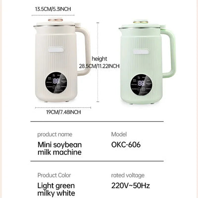 Soy Milk Machine Electric Juicer Blender Mixer Soybean Milk Maker Wall Breaking Machine 10-leaf Blade Breakfast Machine