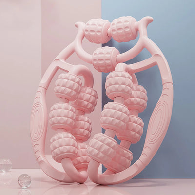 Leg Massager Multi-functional 12 Wheels Full-coverage Massage Roller for Arm Waist Leg Muscle Relaxation Manual Massage Machine