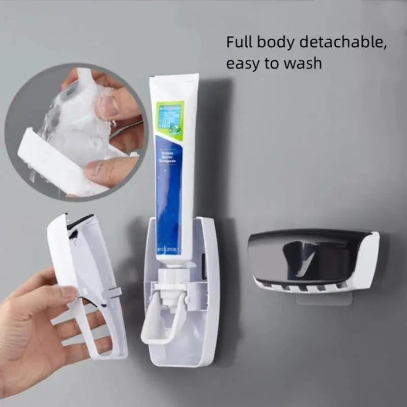 Wall-Mounted Toothbrush & Toothpaste Holder - Smart Nest Gadgets