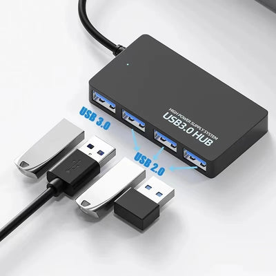 USB HUB 3.0 Adapter USB 3.0 HUB Extender 4 Ports Docking Station High Speed Date Transfer for Pc Laptop Accessories USB Splitter