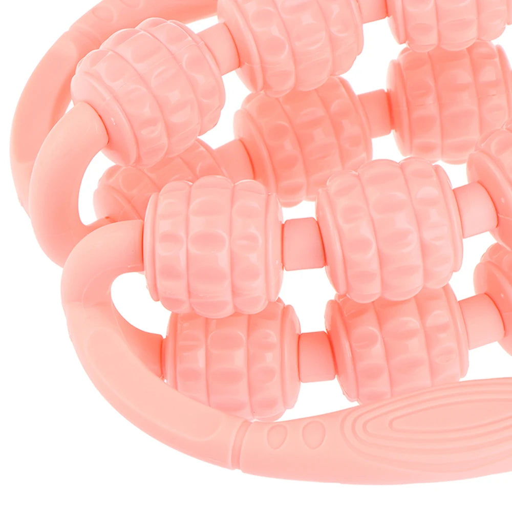 Leg Massager Multi-functional 12 Wheels Full-coverage Massage Roller for Arm Waist Leg Muscle Relaxation Manual Massage Machine