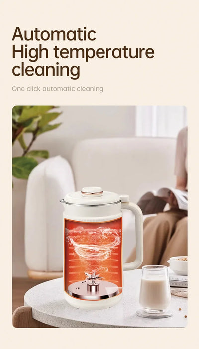 Soy Milk Machine Electric Juicer Blender Mixer Soybean Milk Maker Wall Breaking Machine 10-leaf Blade Breakfast Machine