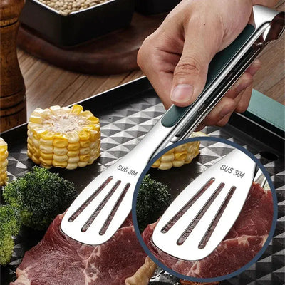 Stainless Steel Food Clip  Steel Food Tongs Meat Salad Bread Clip Barbecue Grill Buffet Clamp Cooking Tools Kitchen Accessories Smart Nest Gadgets