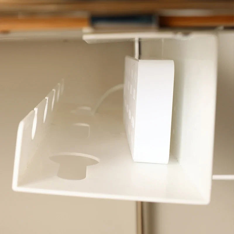 Cable Organizer, Under Desk Cable Management Tray, Socket Strip Holder, Wire Tamer for Office and Home