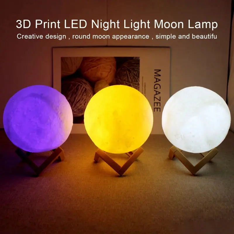 Book Light LED Moon Light Galaxy Light, Moon Night Light - Smart Nest Gadgets
