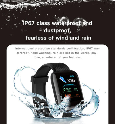 Smart Fitness Tracker Bracelet with Color Screen Health Reminders Exercise Step Counting Intelligent Information Notifications