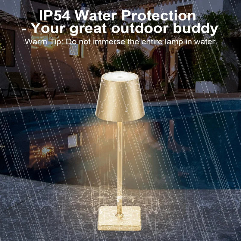 LED Desk Lamp Usb Rechargeable Table Lamp Bar Restaurant Ambiance Wireless Touch Lamps Waterproof Led Lights Bedroom Decor Light