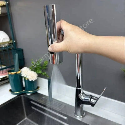 Kitchen Faucet Waterfall Outlet Splash Proof Universal 360° Rotating Bubbler 3 Modes Multifunctional Water Tap Nozzle Extension Smart Nest Gadgets