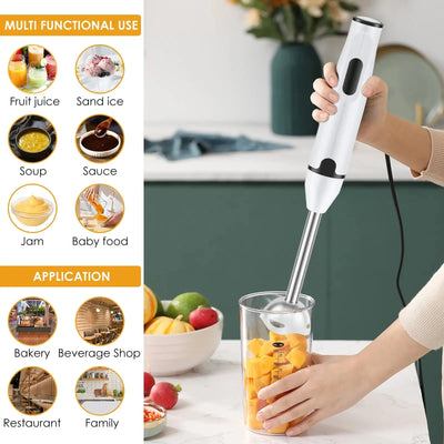 Immersion Blender Household Handheld Immersion Blender Multifunctional Electric Stick Blender for Soup Smoothie Sauce Juice Smart Nest Gadgets