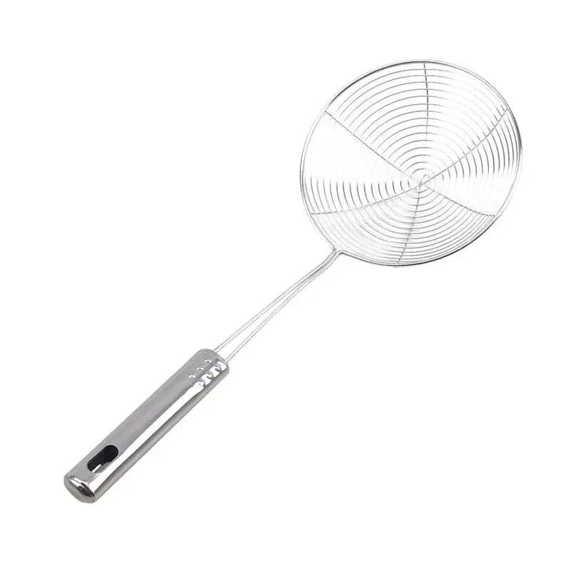 Stainless Steel Skimmer Solid Spider Strainer Ladle Stainless Steel Kitchen Utensil Tool French Fries Fish Frying Utensil Smart Nest Gadgets
