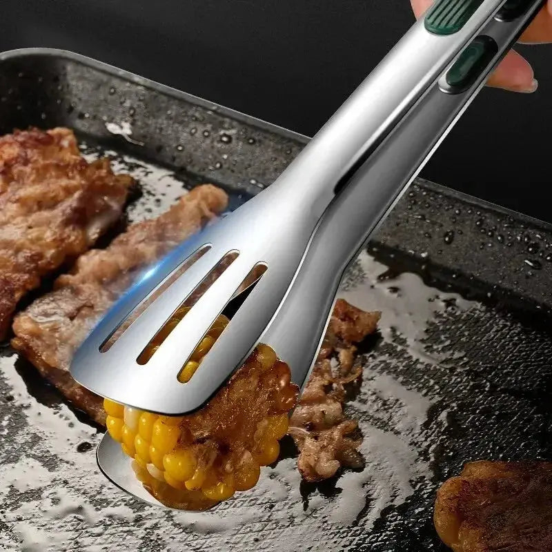 Stainless Steel Food Clip  Steel Food Tongs Meat Salad Bread Clip Barbecue Grill Buffet Clamp Cooking Tools Kitchen Accessories Smart Nest Gadgets