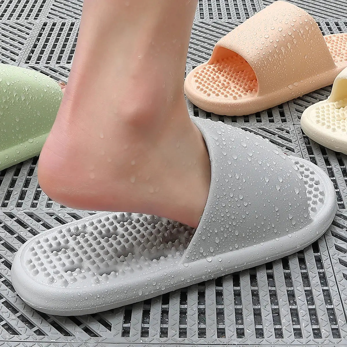 Men Massage Slippers Couples Shower Slippers Soft - Smart Nest Gadgets