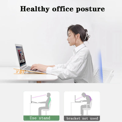 Laptop Stand For Computer Keyboard Holder Mini Portable Legs Laptop Stands For Macbook Huawei Xiaomi Notebook Aluminum Support