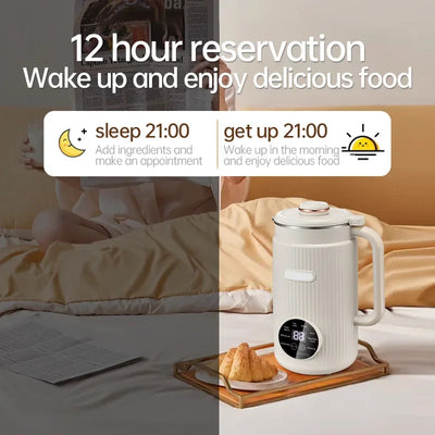 Soy Milk Machine Electric Juicer Blender Mixer Soybean Milk Maker Wall Breaking Machine 10-leaf Blade Breakfast Machine