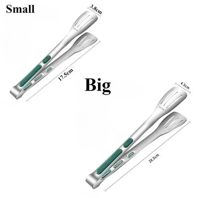 Stainless Steel Food Clip  Steel Food Tongs Meat Salad Bread Clip Barbecue Grill Buffet Clamp Cooking Tools Kitchen Accessories Smart Nest Gadgets