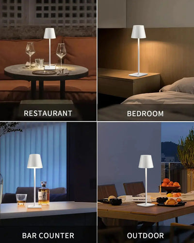 LED Desk Lamp Usb Rechargeable Table Lamp Bar Restaurant Ambiance Wireless Touch Lamps Waterproof Led Lights Bedroom Decor Light Smart Nest Gadgets