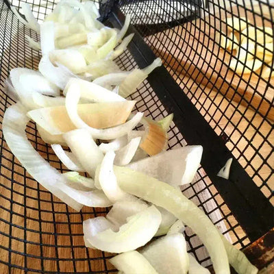 Round BBQ Basket Stainless Steel Rolling Grilling Basket Wire Mesh Cylinder Grill Basket Portable Outdoor Camping Barbecue Rack Smart Nest Gadgets