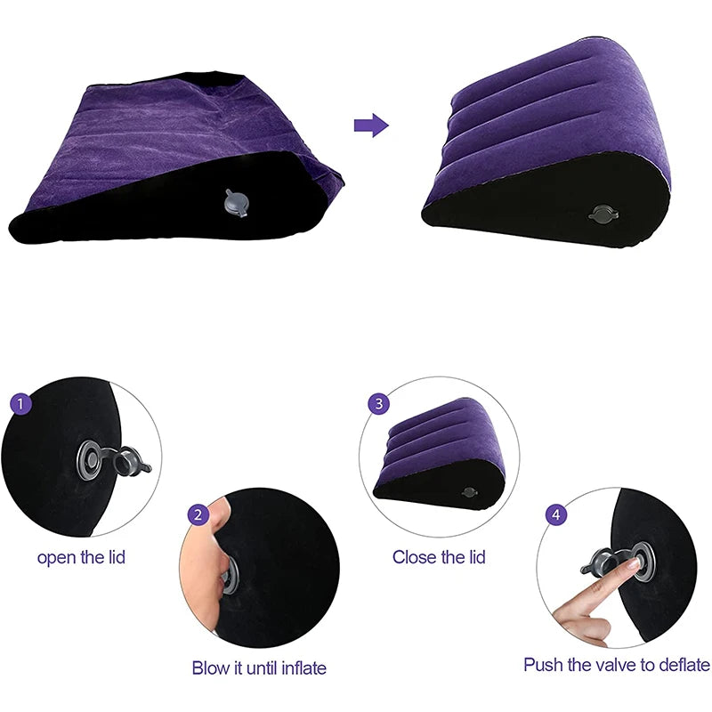 Inflatable Love Pillow Wedge Position Cushion Furniture Aids Sofa Adult Magic Game Couples Pillows Husband And Wife Cushion